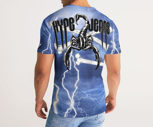 Hype Jeans Company Scorpion Thunder Men's Tee- blue