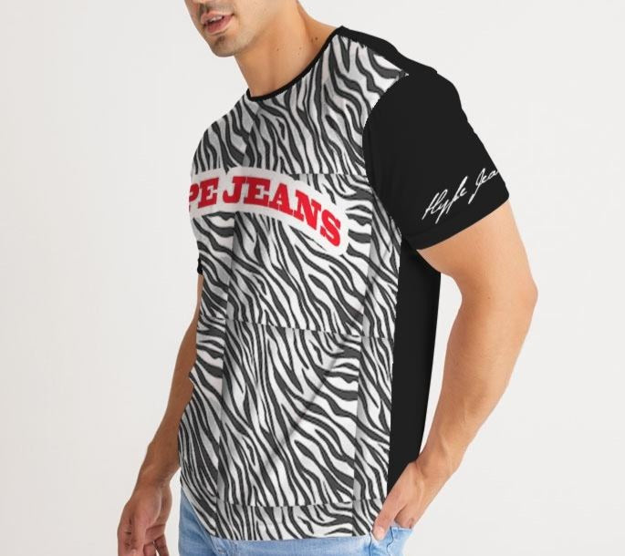 Hype Jeans Company Tiger print Tee ( Black / white )