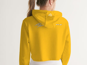 Hype Jeans Company Exotic yellow / Orange Women's Cropped Hoodie