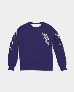Hype Jeans Space Man NAVY Men's Classic French Terry Crewneck Pullover