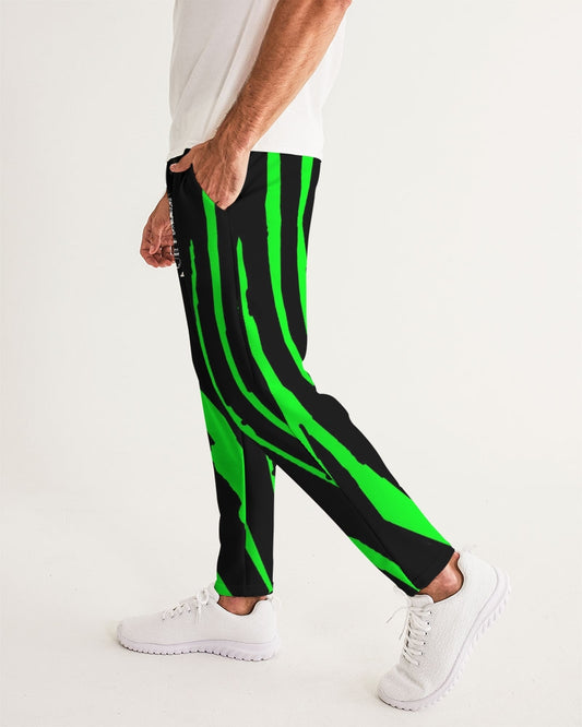 Hype Jeans Company NEON GREEN AND BLACK slashs Men's Joggers - Hype Jeans Company - Hype Jeans 