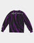 Hype Jeans Purple / Black Slashs Men's Classic French Terry Crewneck Pullover