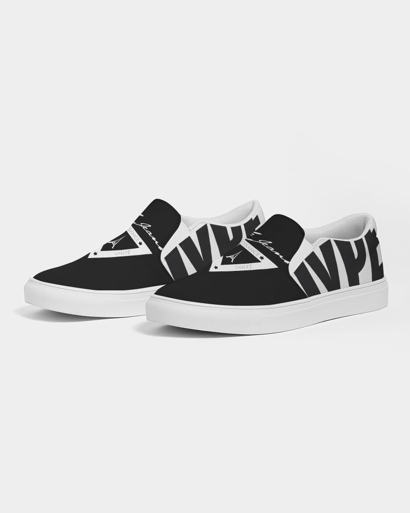 Hype Jeans Company  Women's Slip-On Canvas Shoe ( Black / white )