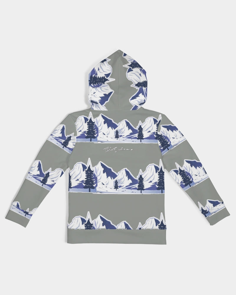 Hype Jeans Winter Mountain Gray Kids Hoodie