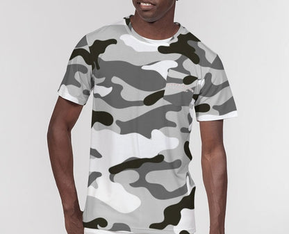 Hype Jeans Company Camo Black / White Men's Everyday Pocket Tee