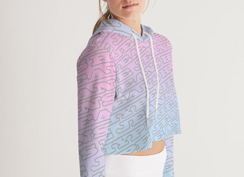 Hype Jeans Company Light Purple  Women's Cropped Hoodie