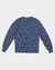 Hype Jeans MonoGram Men's Classic French Terry Crewneck Pullover - Navy Blue