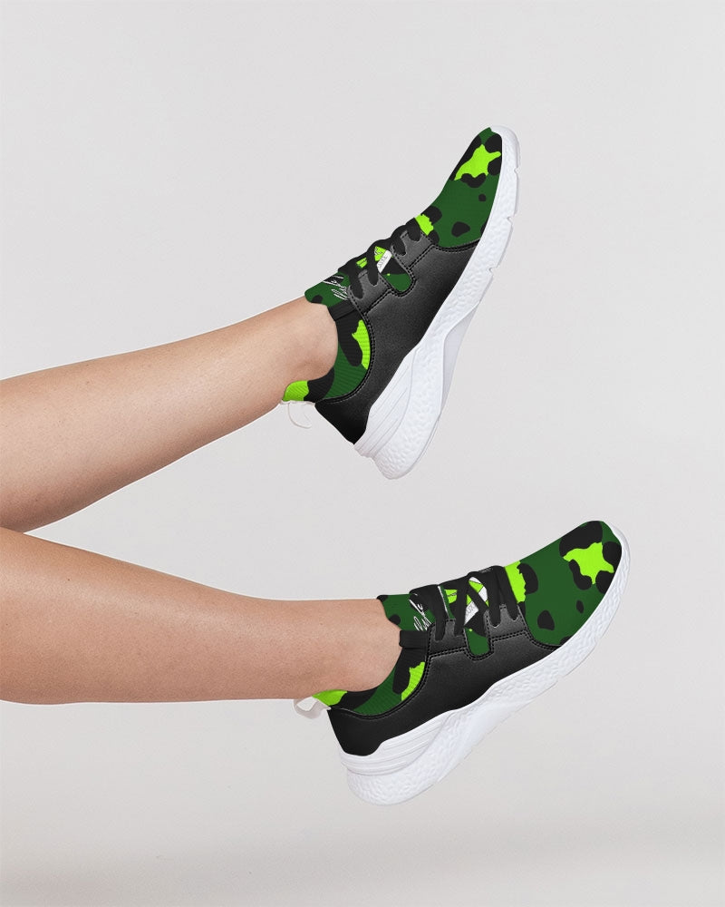 Hype Jeans Company Green Women's Two-Tone Sneaker