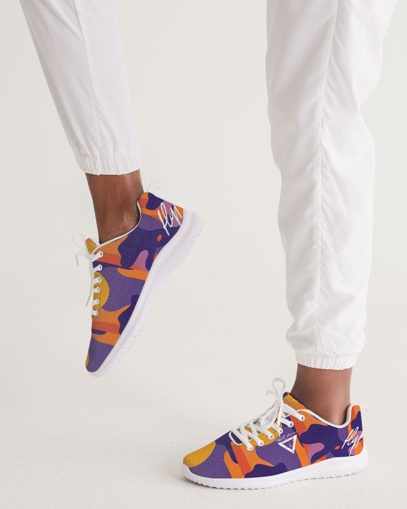 Hype Jeans Fade Camo Purple / Yellow Women's Athletic Shoe - Hype Jeans Company - Hype Jeans