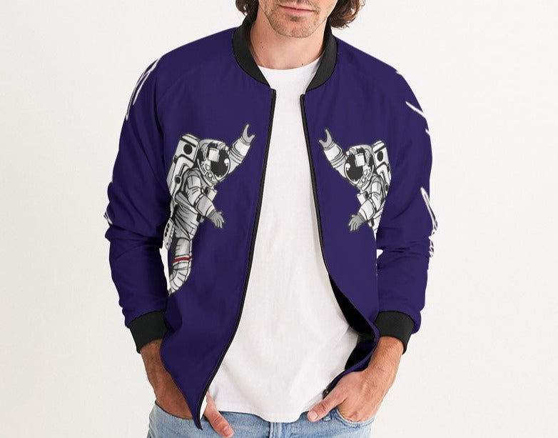 Hype Jeans Space Man NAVY Men's Bomber Jacket