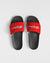 Hype Jeans Monogram Red Slide Sandal
