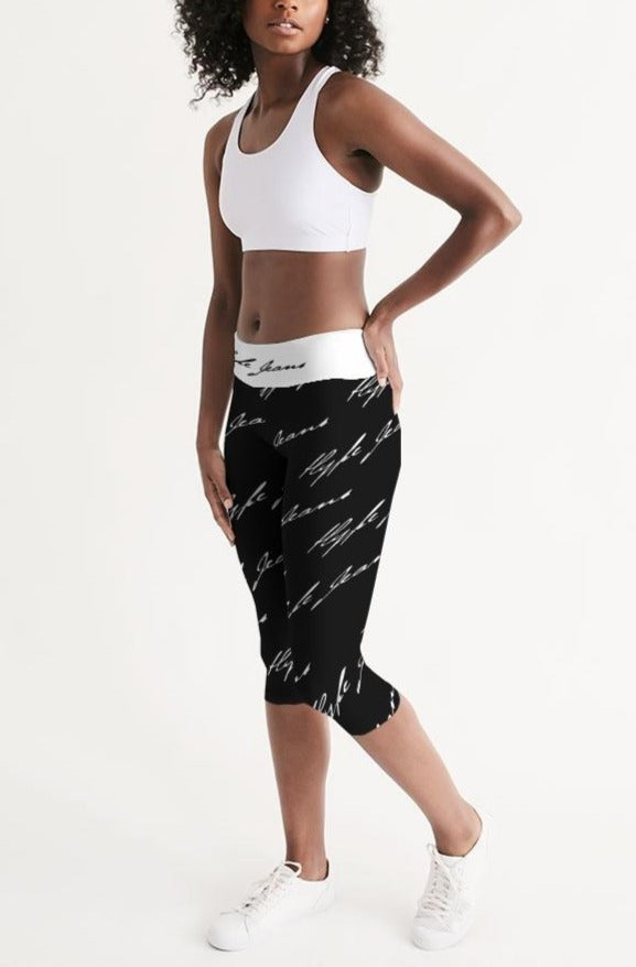 Hype Jeans Womens Capri Leggings Black - Hype Jeans Company - Hype Jeans